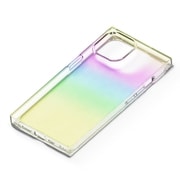 PG-23ATP04CL [iPhone 15 用 ソフトケース スクエアデザイン オーロラ]
