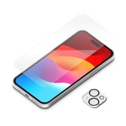 PG-23AGLST01CL [iPhone 15 用 液晶保護ガラス・カメラフルプロテクターセット スーパークリア/クリア]