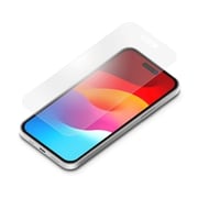 PG-23AGL04BL [iPhone 15/15 Pro用 ガイドフレーム付 液晶保護ガラス ブルーライト低減/アンチグレア]