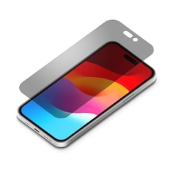 PG-23AGL10MB [iPhone 15/15 Pro用 液晶保護ガラス 覗き見防止]