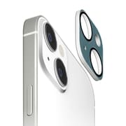PG-23ACLG19BL [iPhone 15/iPhone 15 Plus用 カメラフルプロテクター PVCレザー/ブルー]