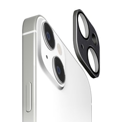 PG-23ACLG20BK [iPhone 15/iPhone 15 Plus用 カメラフルプロテクター PVCレザー/ブラック]
