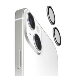 PG-23ACLG23BK [iPhone 15/iPhone 15 Plus用 カメラレンズプロテクター ブラック]