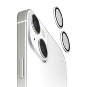 PG-23ACLG24SV [iPhone 15/iPhone 15 Plus用 カメラレンズプロテクター シルバー]