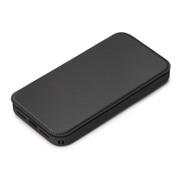 PG-23BGF01BK [iPhone 15 Pro用 ガラスフリップケース ブラック]