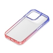 PG-23BPT10PP [iPhone 15 Pro用 グラデーションハイブリッドケース パープル×レッド]