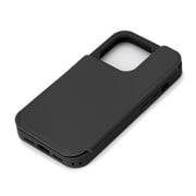 PG-23BBF03BK [iPhone 15 Pro用 バックフリップケース ブラック]
