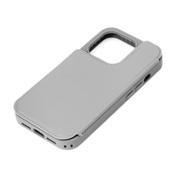 PG-23BBF04GY [iPhone 15 Pro用 バックフリップケース グレー]