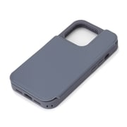 PG-23BBF05BL [iPhone 15 Pro用 バックフリップケース ブルー]