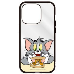 TMJ-196A [iPhone 15 Pro用 IIIIfit Clear ケース（イーフィット クリアケース） トムとジェリー サンドイッチ]