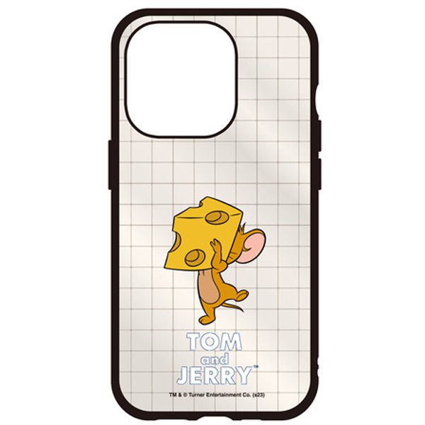 TMJ-196B [iPhone 15 Pro用 IIIIfit Clear ケース（イーフィット クリアケース） トムとジェリー ジェリー]