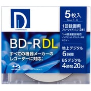 BR50DP.5S [録画用BD-R DL 50GB 1回録画用 1-4倍速 ホワイトレーベル 5枚]