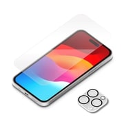PG-23BGLST01CL [iPhone 15 Pro用 液晶保護ガラス・カメラフルプロテクターセット スーパークリア/クリア]