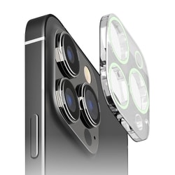 PG-23BCLG05WH [iPhone 15 Pro/iPhone 15 Pro Max用 カメラフルプロテクター 蓄光]