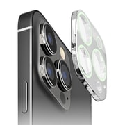 PG-23BCLG05WH [iPhone 15 Pro/iPhone 15 Pro Max用 カメラフルプロテクター 蓄光]