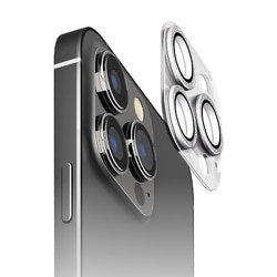 PG-23BCLG12SV [iPhone 15 Pro/iPhone 15 Pro Max用 カメラフルプロテクター ラメシルバー]