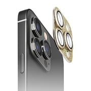 PG-23BCLG16GD [iPhone 15 Pro/iPhone 15 Pro Max用 カメラフルプロテクター グリッター/ラメゴールド]