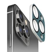 PG-23BCLG19BL [iPhone 15 Pro/iPhone 15 Pro Max用 カメラフルプロテクター PVCレザー/ブルー]