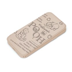 PG-D23AGF04POO [iPhone 15 用 ガラスフリップケース くまのプーさん]