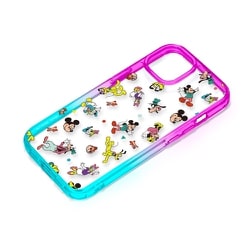 PG-D23APT02MKY [iPhone 15 用 グラデーションハイブリッドケース ミッキー＆フレンズ]