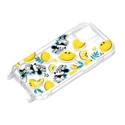 PG-D23APT16MNE [iPhone 15 用 ショルダーストラップホール付クリアハイブリッドケース ミニーマウス]