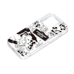 PG-D23BPT08MKY [iPhone 15 Pro用 クリアハイブリッドケース 蒸気船ウィリー]