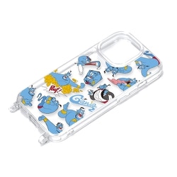 PG-D23BPT17GEN [iPhone 15 Pro用 ショルダーストラップホール付クリアハイブリッドケース ジーニー]
