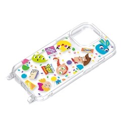 PG-D23BPT18TOY [iPhone 15 Pro用 ショルダーストラップホール付クリアハイブリッドケース トイ・ストーリー]