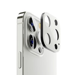 PG-YB23BCLG12WH [iPhone 15 Pro/iPhone 15 Pro Max用 カメラレンズプロテクター 本体カラー/ホワイト]
