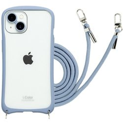 iP23-61-ICSH02 [iPhone 15/14用 背面型ケース i.Color Sky Blue]