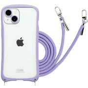 iP23-61-ICSH03 [iPhone 15/14用 背面型ケース i.Color Purple]