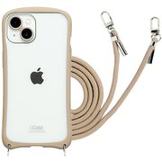 iP23-61-ICSH04 [iPhone 15/14用 背面型ケース i.Color Beige]