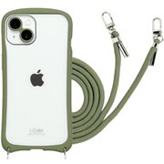 iP23-61-ICSH06 [iPhone 15/14用 背面型ケース i.Color Khaki]