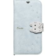 iP23-61-COT09 [iPhone 15/14/13用 手帳型ケース New Cocotte blue Gray]
