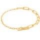 925 Sterling Silver ブレスレット 長さ：18.5cm Tバーの長さ：1.75cm B021-02G-SV