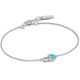 925 Sterling Silver トルコ石ブレスレット 長さ：18.5cm ターコイズサイズ：4.5×5.7mm B027-03H-SV