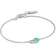 925 Sterling Silver トルコ石ブレスレット 長さ:18.5cm ターコイズサイズ:4.5×5.7mm B027-03H-SV