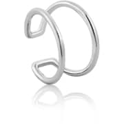 925 Sterling Silver イヤーカフ 外径：1.2cm-幅：0.6cm E002-07H-SV