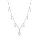925 Sterling Silver キュービックジルコニア/シェルネックレス 長さ：43cm N016-02H-SV