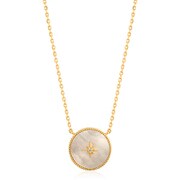 925 Sterling Silver シェルネックレス 長さ:53cm マザーオブパール直径:13.8mm N022-02G-SV