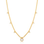 925 Sterling Silver キュービックジルコニア/シェルネックレス 長さ：48cm マザーオブパール直径：2.5mm N022-03G-SV