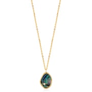 925 Sterling Silver シェルネックレス 長さ:50cm ペンダントサイズ:11×15mm アバロンパールのサイズ:9.5×13mm N027-01G-SV