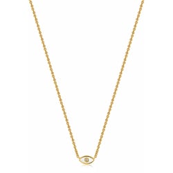 925 Sterling Silver キュービックジルコニア/シェルネックレス 長さ：43cm N030-01G-SV