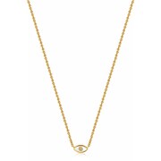 925 Sterling Silver キュービックジルコニア/シェルネックレス 長さ:43cm N030-01G-SV