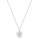925 Sterling Silver シェルネックレス 長さ：45cm ペンダントの直径：11.5mm マザーオブパールのサイズ：2.5mm N034-02H-SV