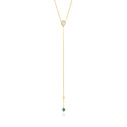 925 Sterling Silver オパール/トルコ石ネックレス 長さ：53cm N014-01G-SV