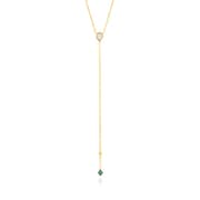 925 Sterling Silver オパール/トルコ石ネックレス 長さ:53cm N014-01G-SV