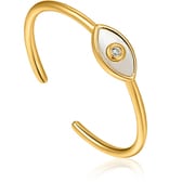 925 Sterling Silver キュービックジルコニア/シェルリング リング幅:1mm オープンリング:1.61-1.86cm R030-01G-SV