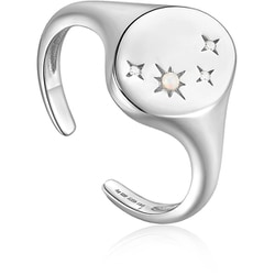 925 Sterling Silver オパール/キュービックジルコニアリング リング幅：2.3～12.5mm オープンリング：1.61-1.86cm R034-02H-SV