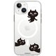 ABF25340i15 [【公式ライセンス品】 ネコマンジュウMagSafe対応クリアケース for iPhone 15 仲良しトリオ]